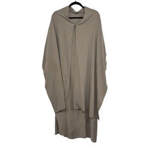 Lagenlook Kaftan Oversized Cocoon Midi‎ Dress One Size Taupe Minimal Avant Garde